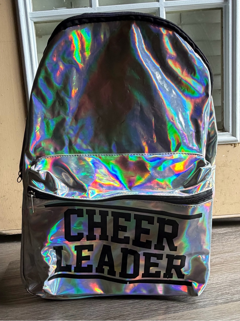 Holographic 'CHEER LEADER' Backpack